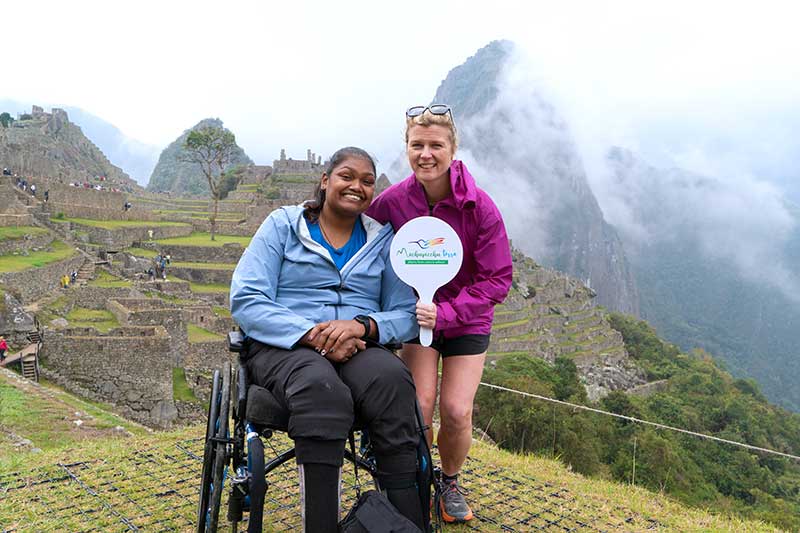 Wheelchair in Machu Picchu